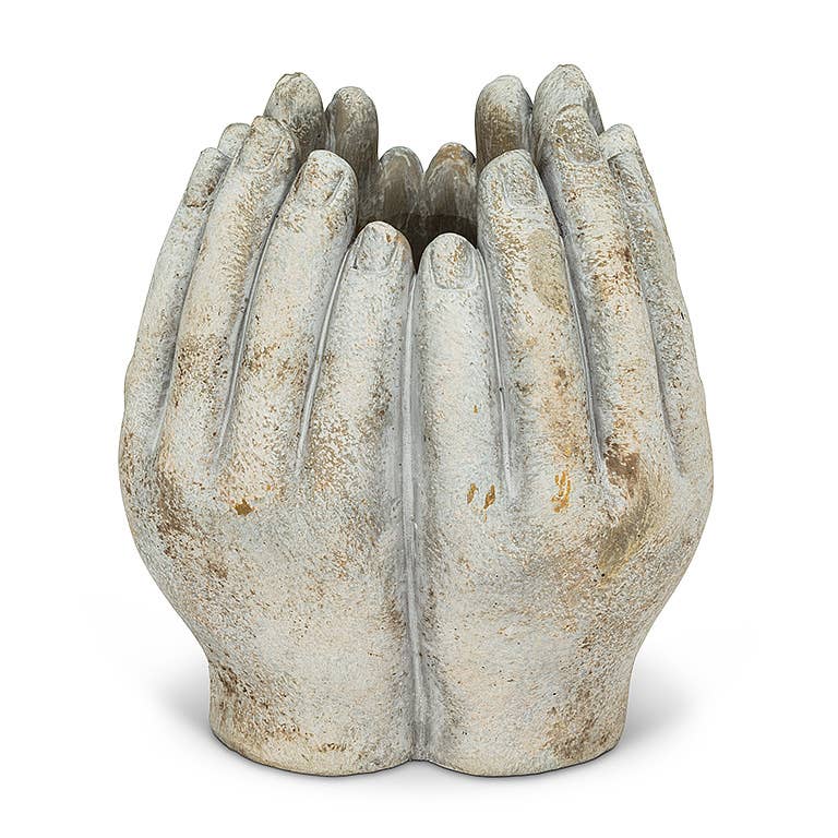 Tall Hands Planter, 7"