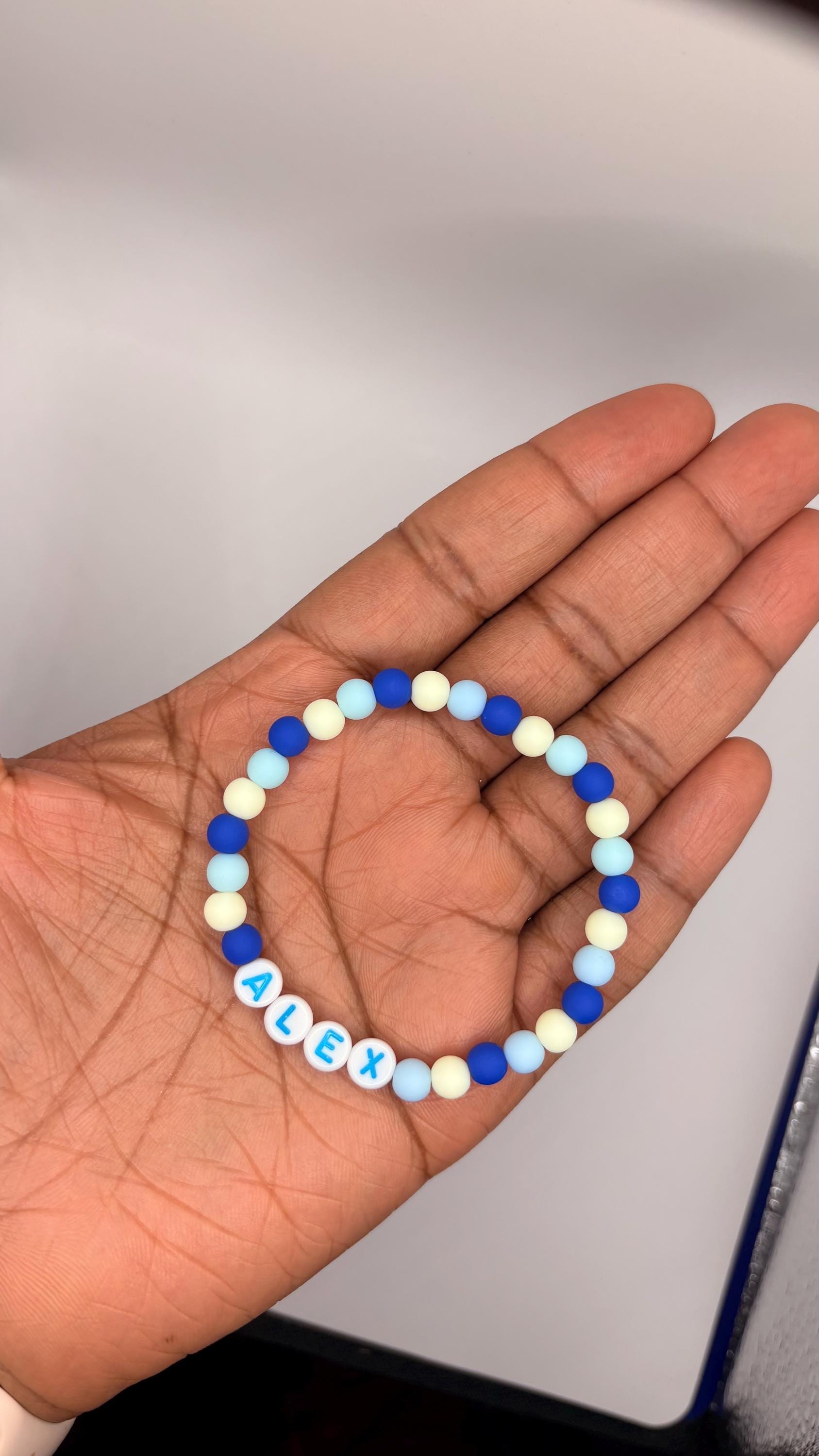 Personalized Name Bead Bracelet |  Kids Gift, Friendship Jewelry, Mother’s Day view 4