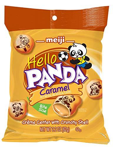 Meiji Hello Panda Caramel 6 Count 2.2 Ounce Bags Tray