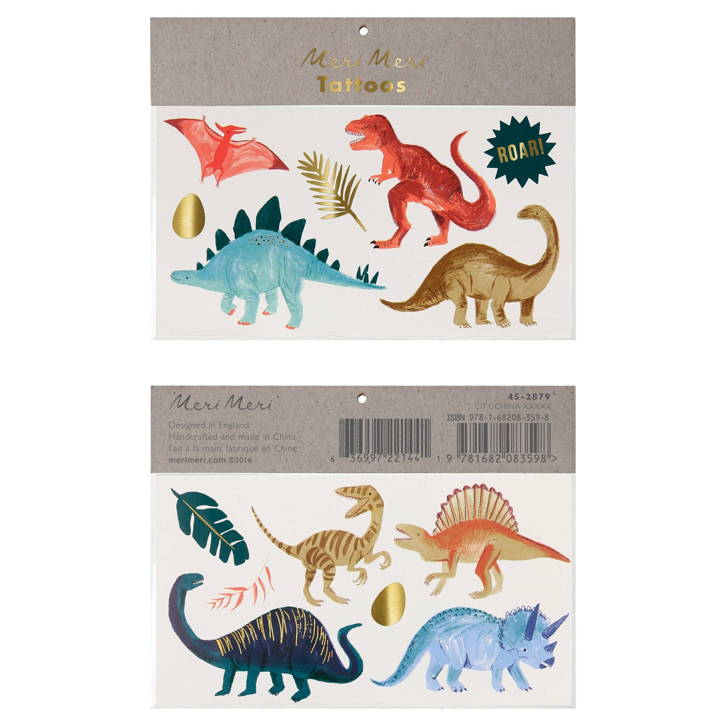 Dinosaur Kingdom Large Temporary Tattoos