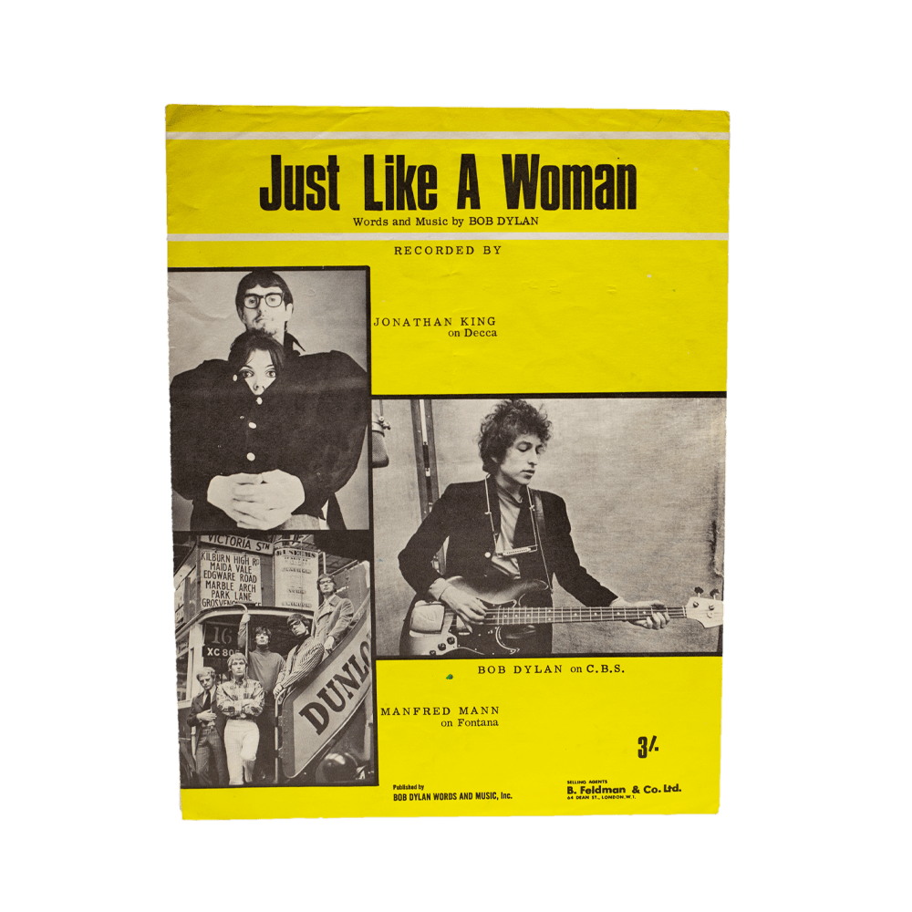 Dylan, Bob -- Just Like A Woman  [Sheet Music]