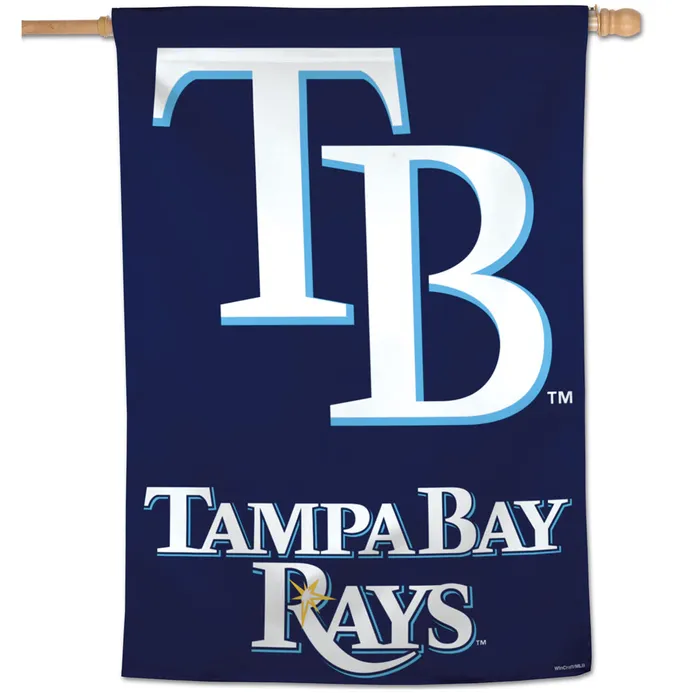 Tampa Bay Rays Wordmark Vertical House Flag 28x40"
