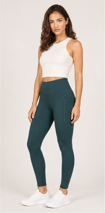 Seamless compressor  yoga legging with scrunch butt & pocket