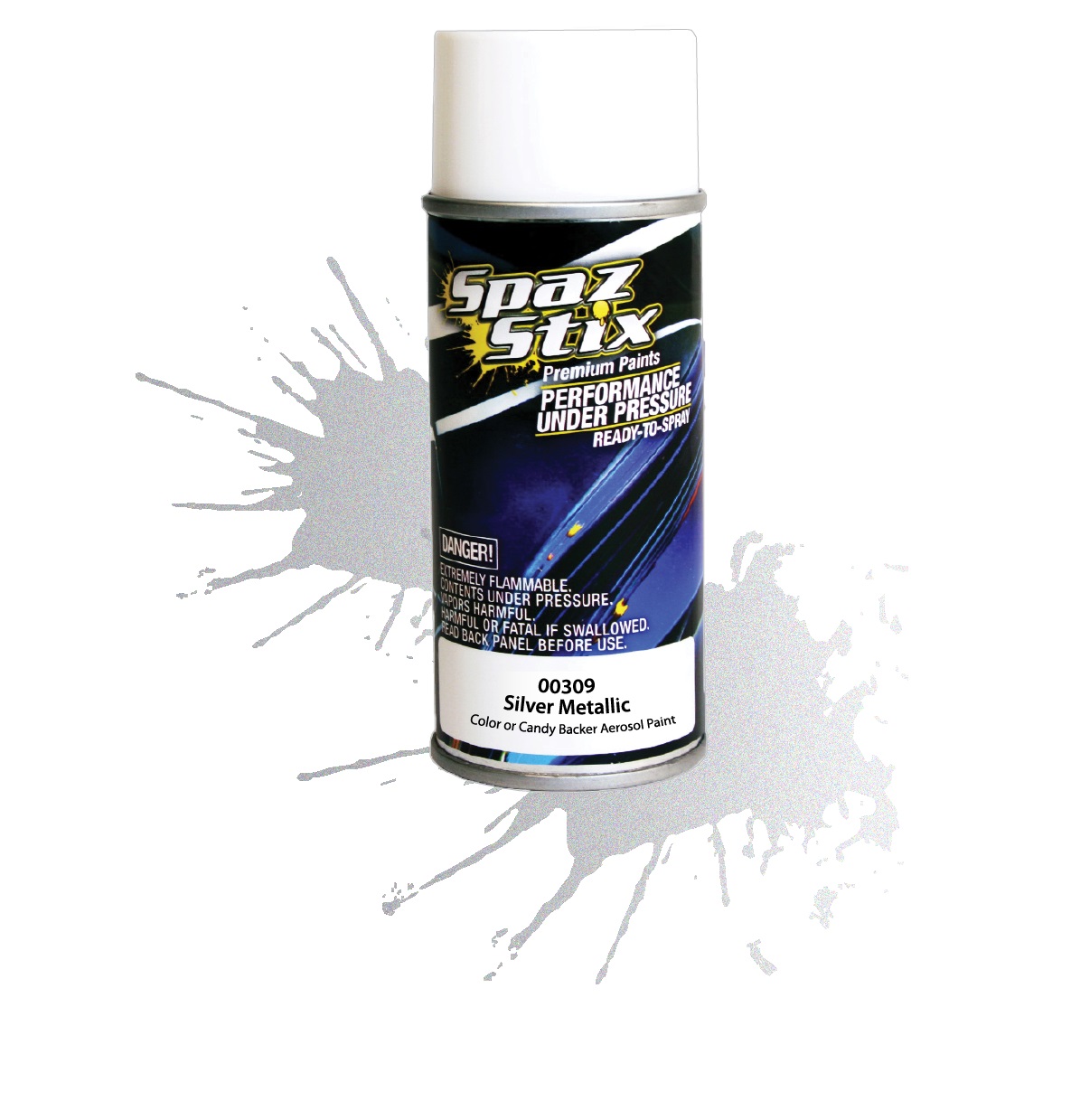 Silver Metallic Color or Candy Backer Aerosol Paint 3.5oz 00309