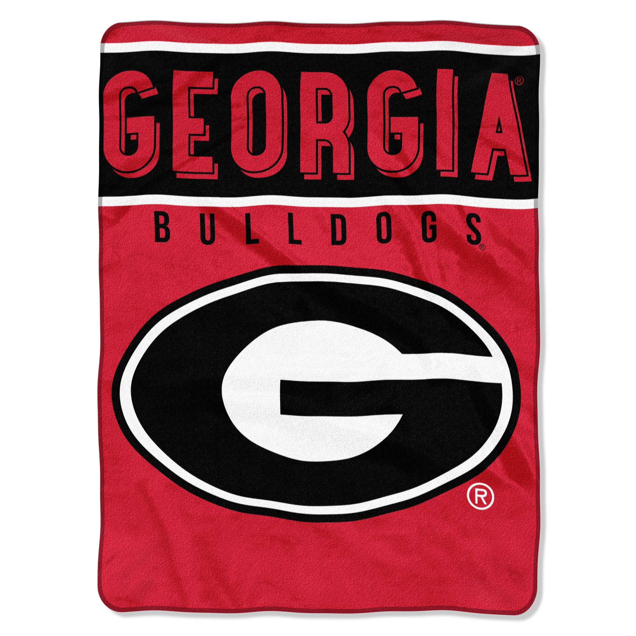 Georgia Bulldogs Raschel Basic Design Blanket 60x80"