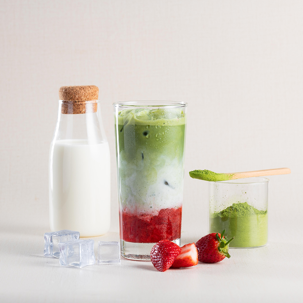 Iced Elderflower Matcha