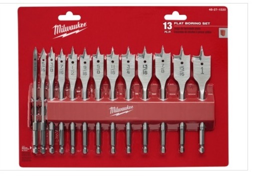 Milwaukee High Speed Wood Spade Bit Set (13-Piece)