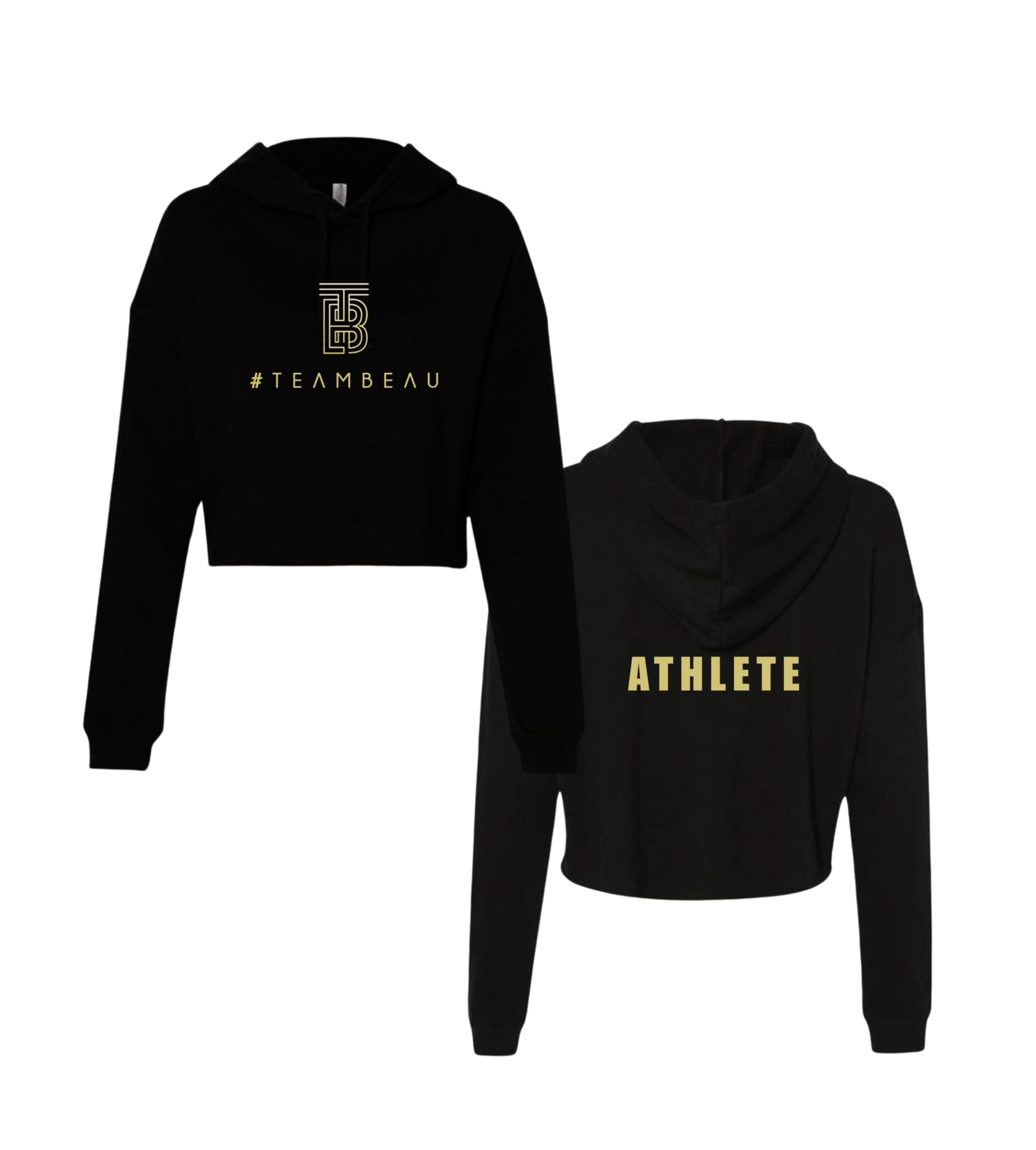Women’s 'Athlete' Lightweight Crop Hooded Sweatshirt