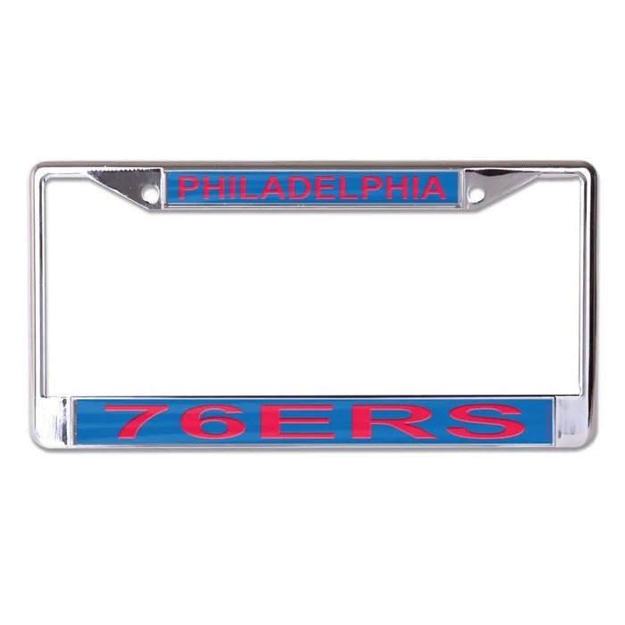 Philadelphia 76ers Laser Chrome License Plate Frame