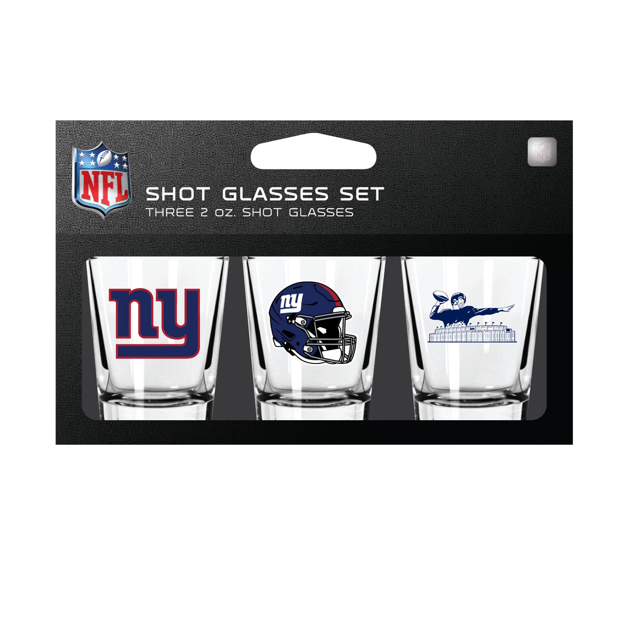 New York Giants Shot Glass Set 3 Pack