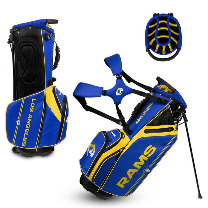 Los Angeles Rams Hybrid Caddie Carry Golf Bag
