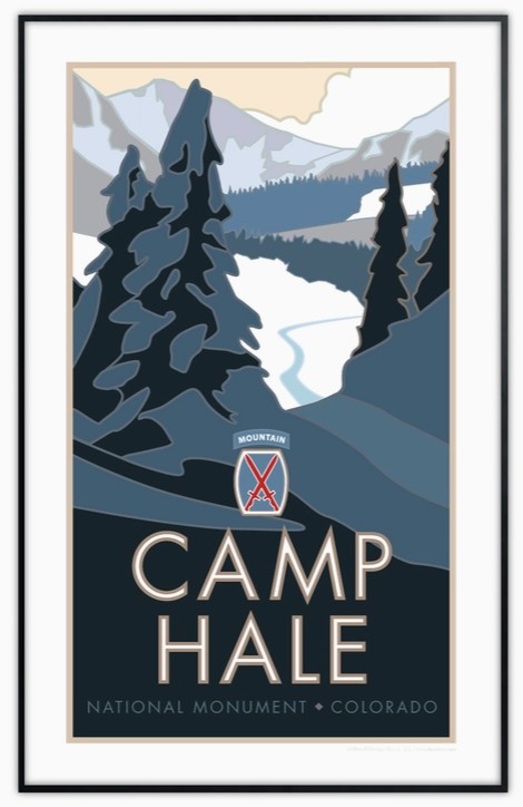 Camp Hale National Monument Framed Poster 11"x17"