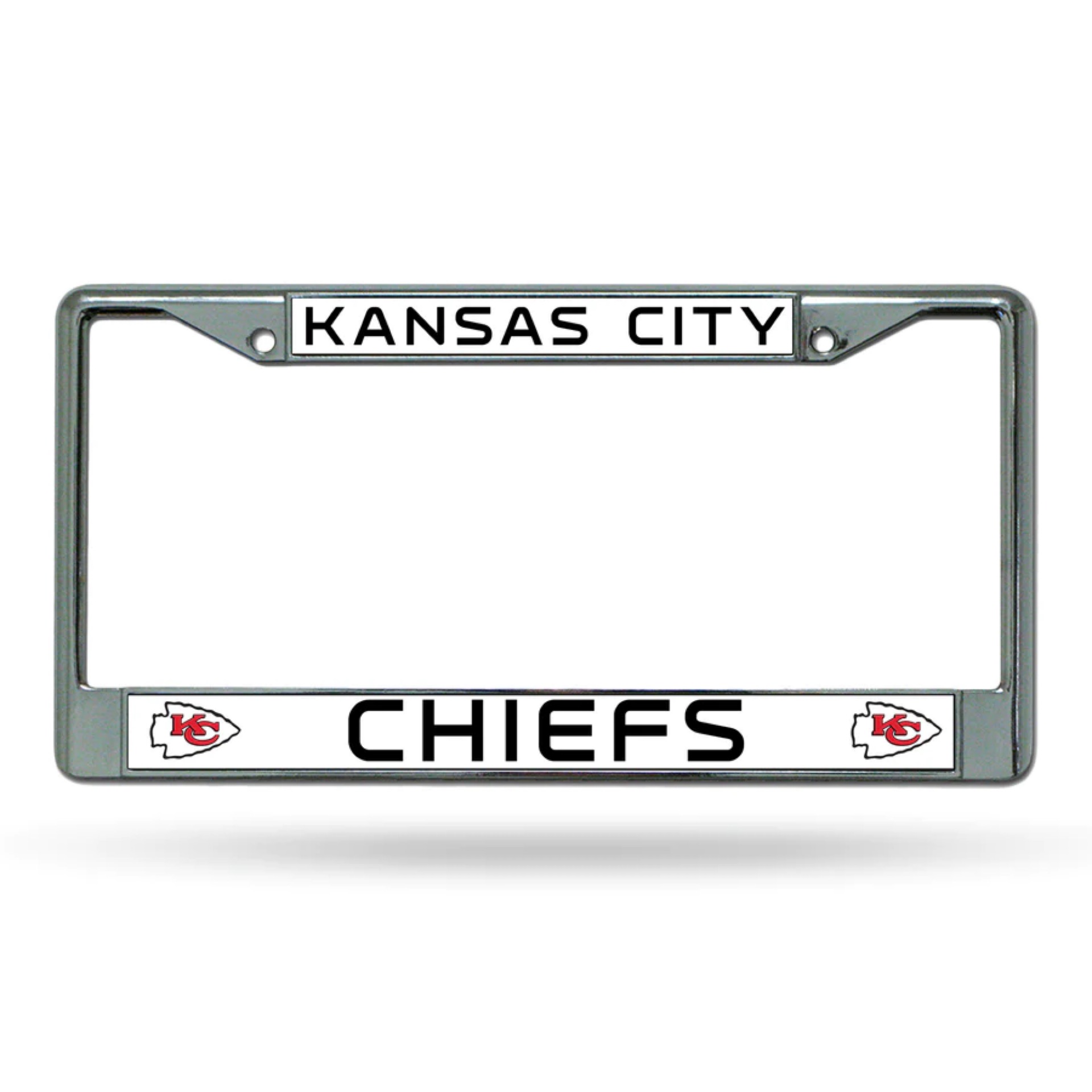 Kansas City Chiefs Chrome License Plate Frame