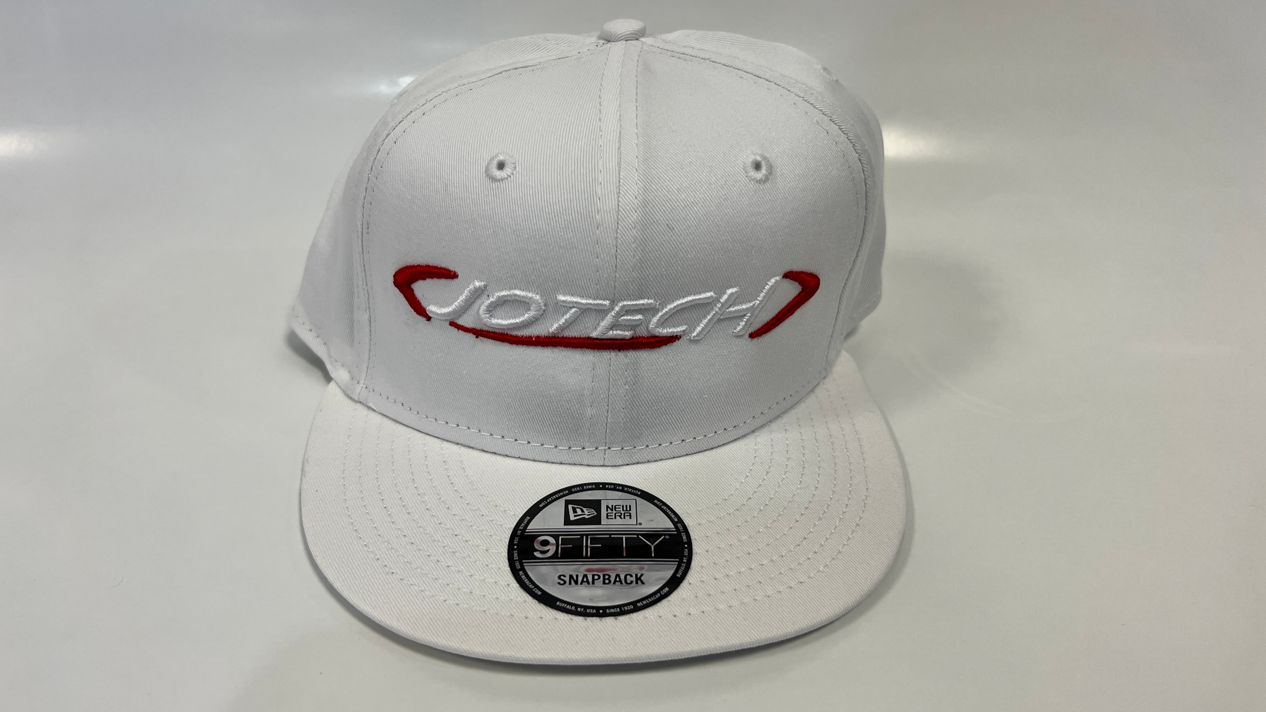 Hat - White SnapBack Jotech (White/Red logo)