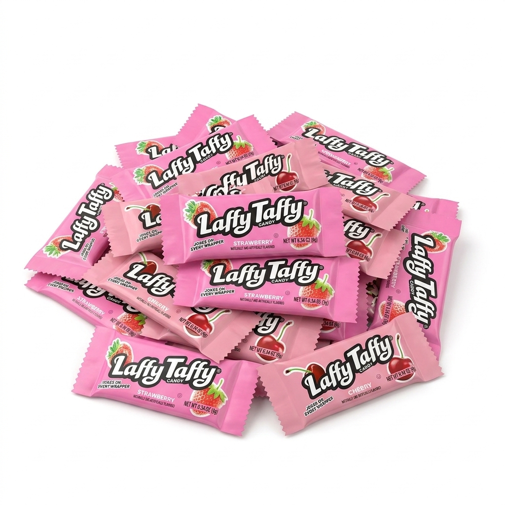 Laffy Taffy Mini Bar All Red Cherry & Strawberry Chewy Candy  3.75 lb