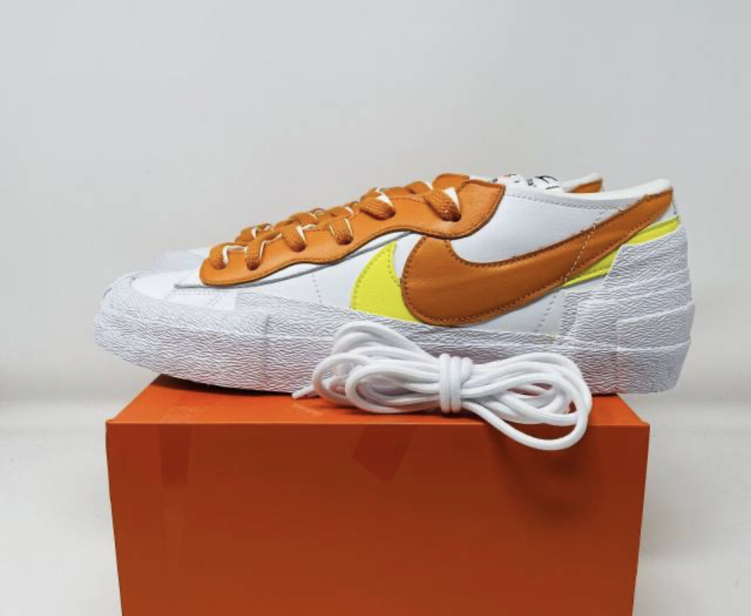 Nike Blazer Low sacai White Magma Orange 9.5 (new)
