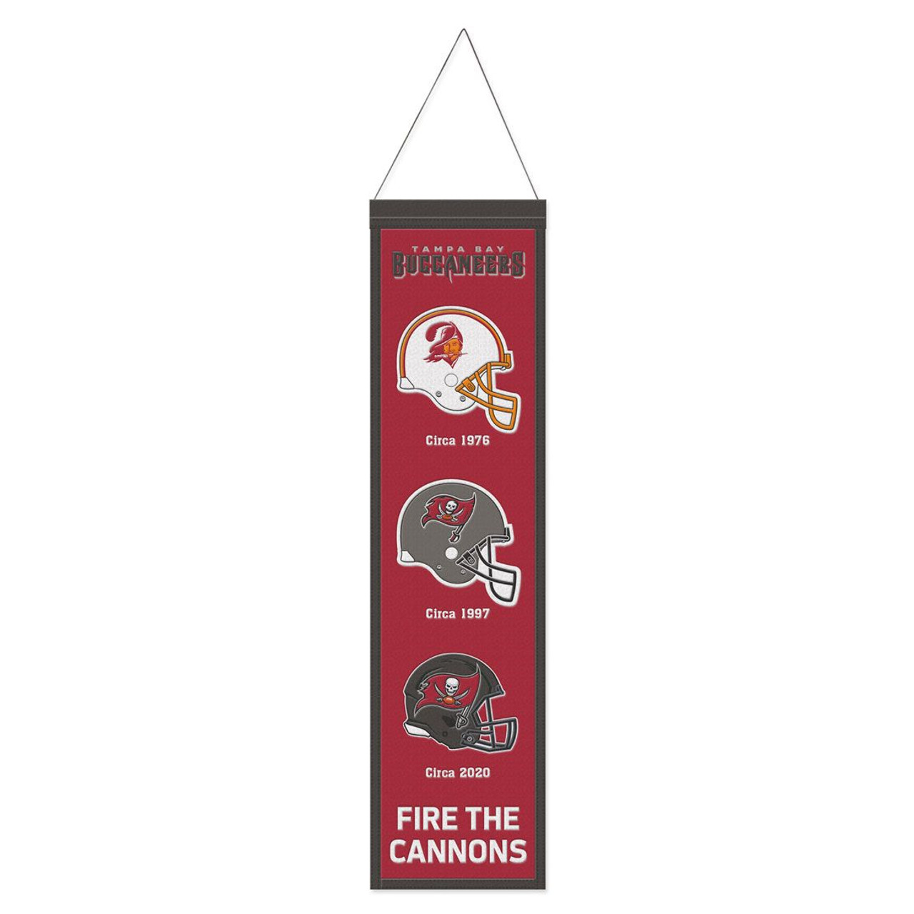 Tampa Bay Buccaneers Wool Evolution Banner 8x32"