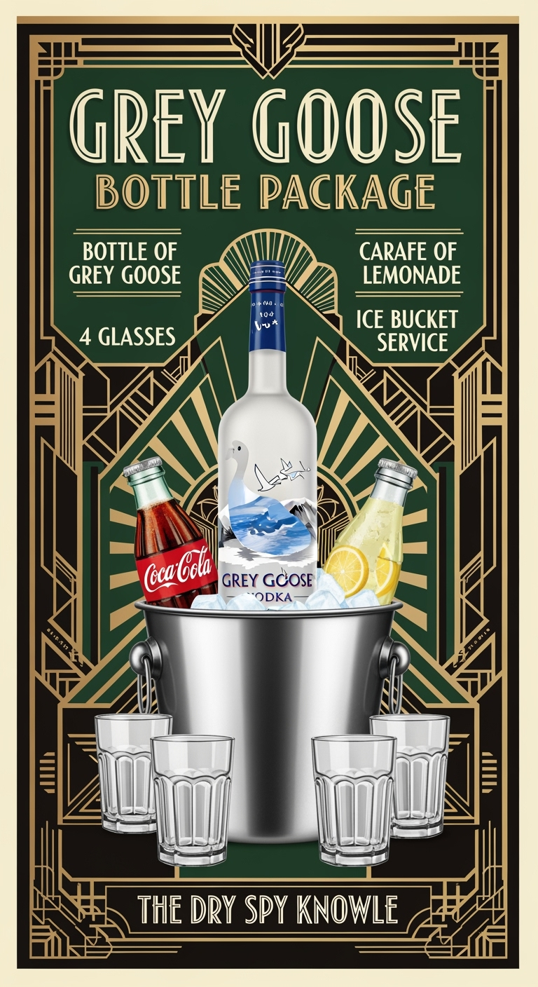 70cl Bottle Grey Goose package