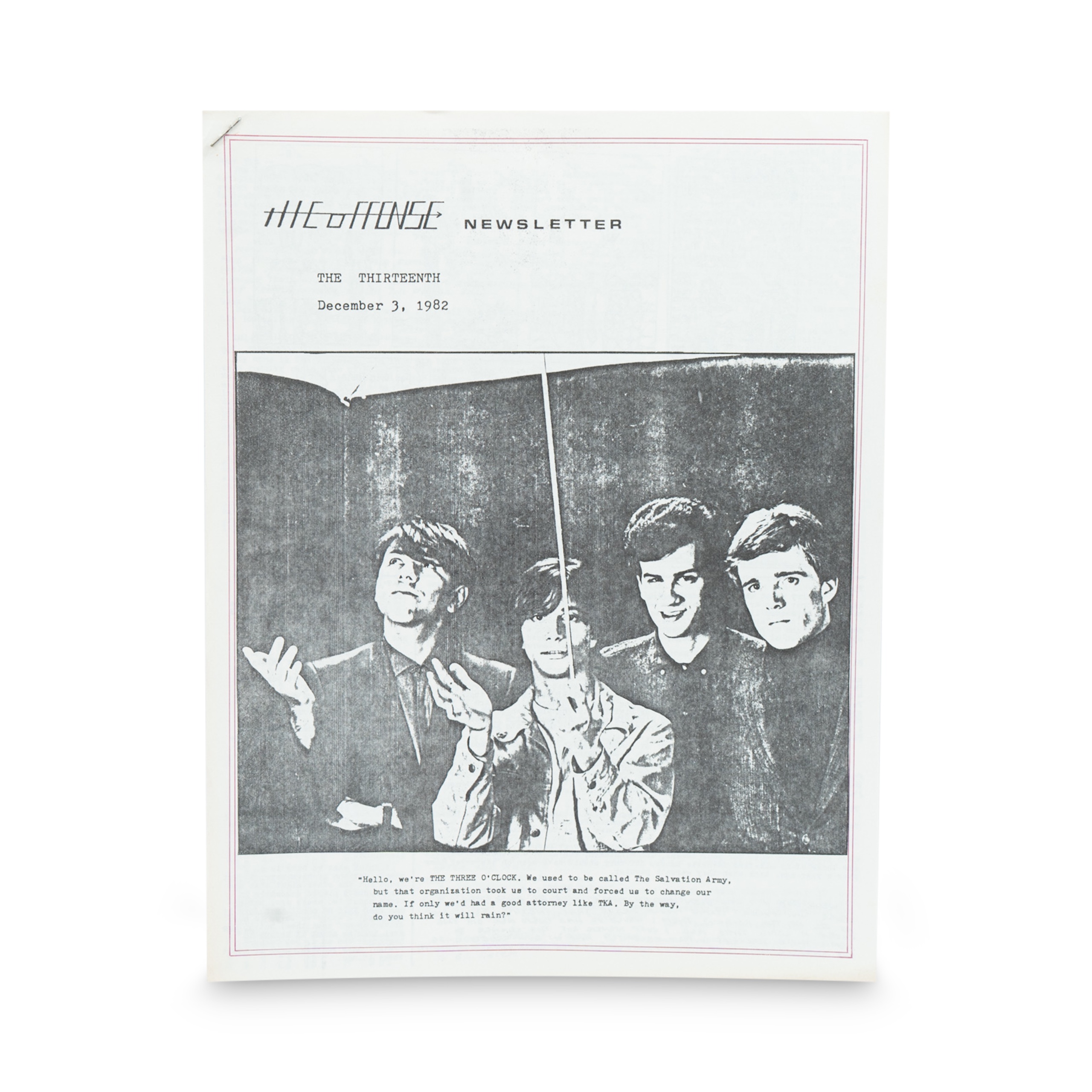 The Offense -- Issue #13 [Miscellaneous Zine]