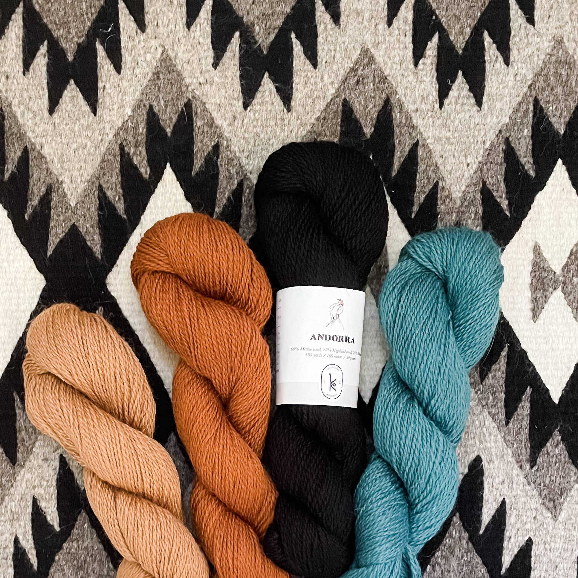 Andorra: wool mohair sport weight yarn