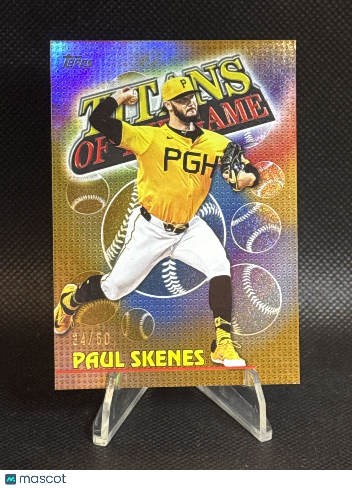 2026 Topps Titans of the Game Paul Skenes Gold /50