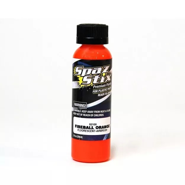 Fireball Orange Fluorescent Airbrush Paint 2oz 02100