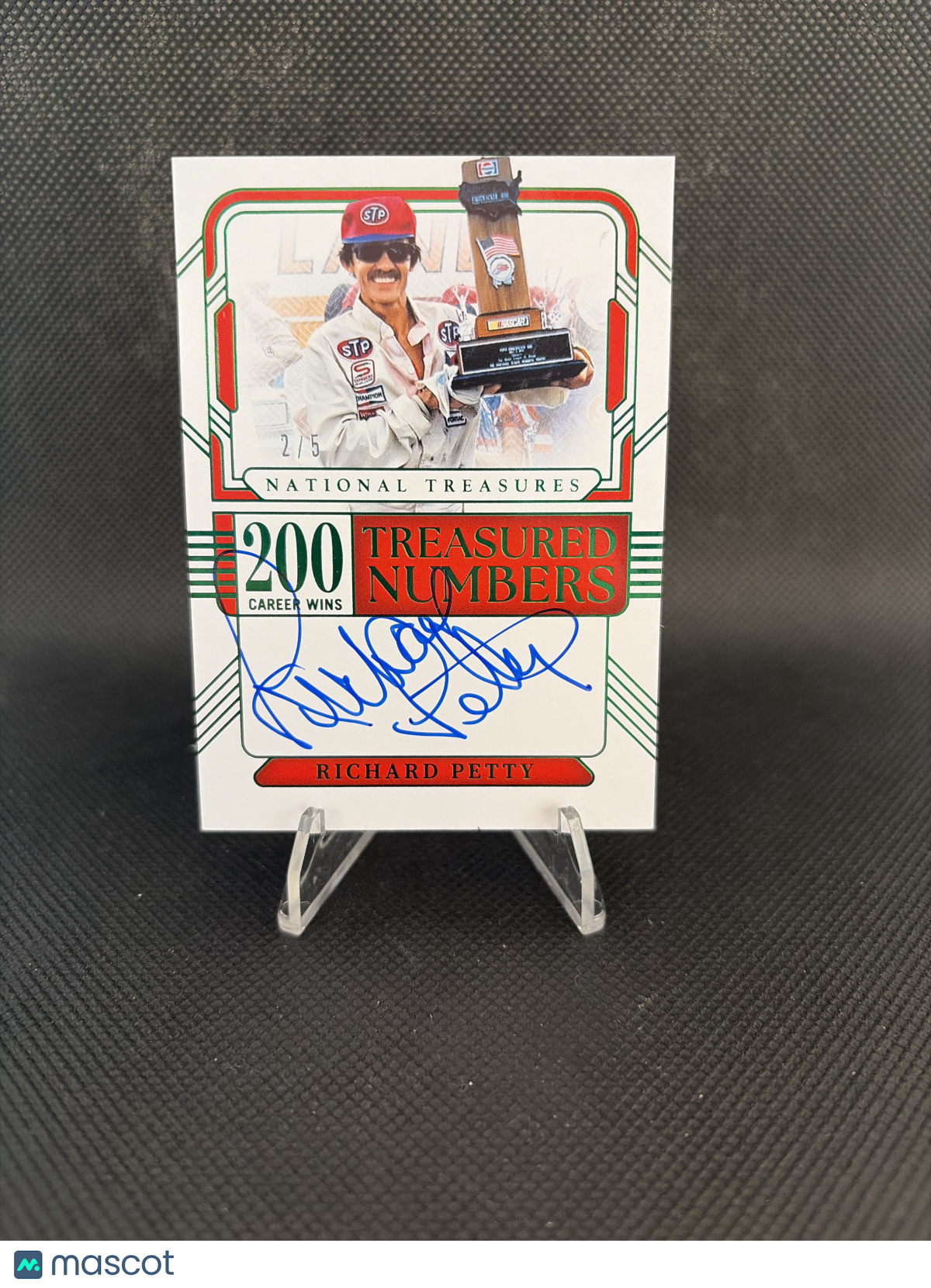 2025 National Treasures Treasured Numbers Richard Petty Green Emerald Auto /5