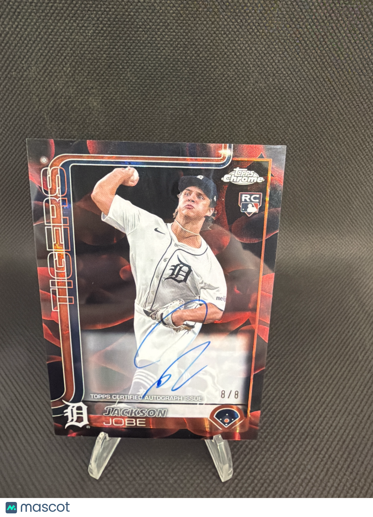 2025 Topps Chrome Jackson Jobe #RA-JJO Black Red Lava Lamp auto /8