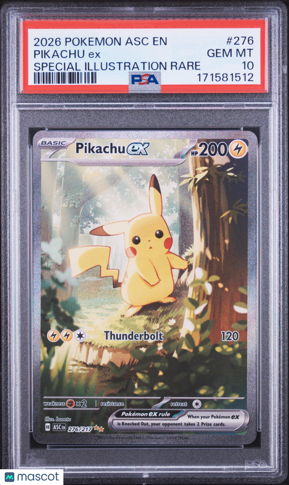 2026 Ascended Heroes Pikachu EX Special Illustration Rare PSA 10
