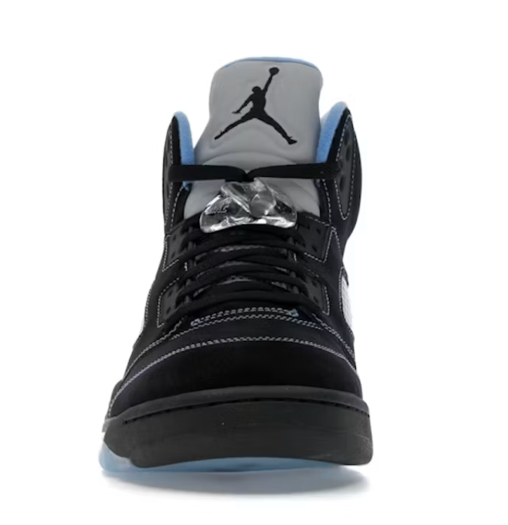 Air Jordan 5 retro black university blue 2026 (new), size 9.5, new condition — photo 2 of 2