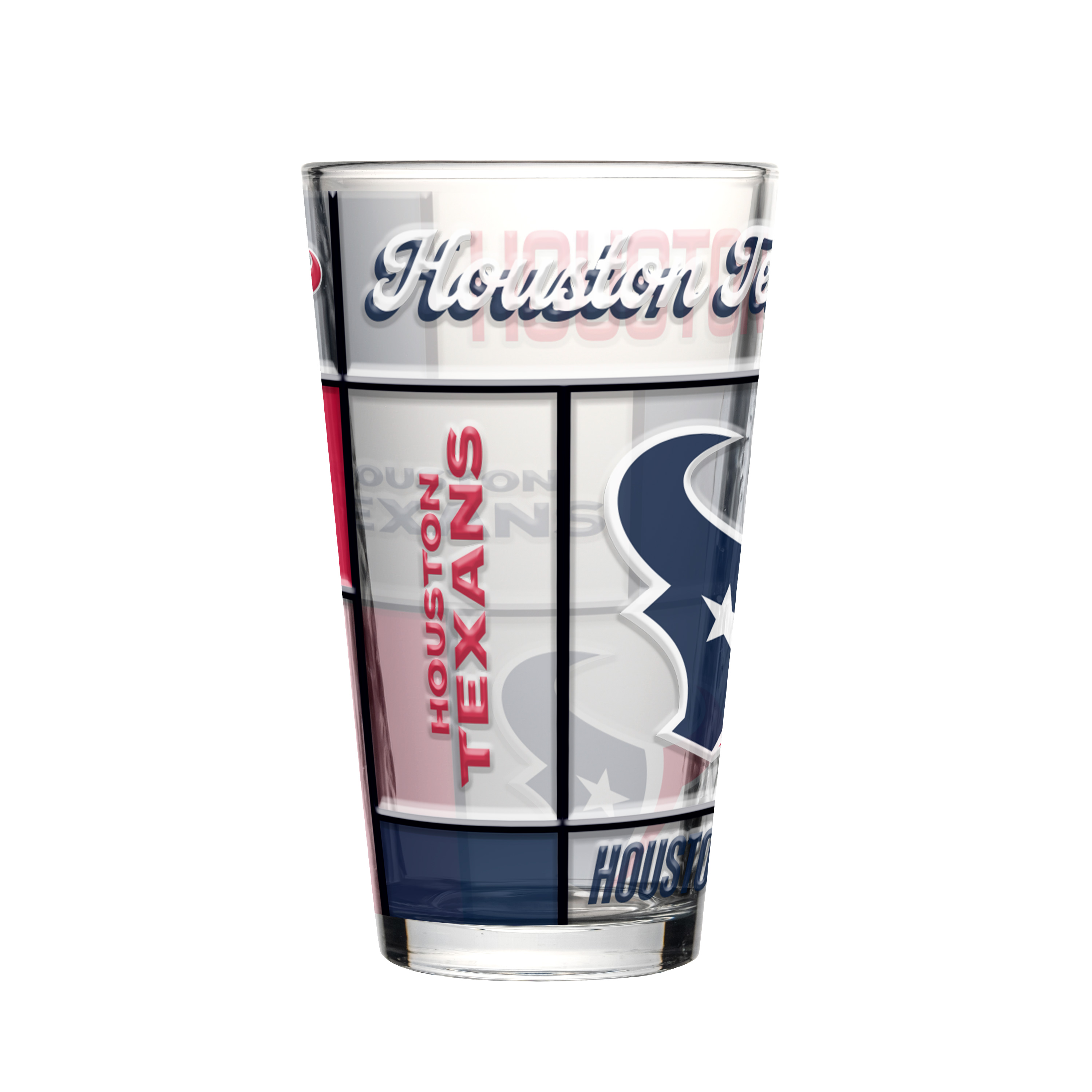 Houston Texans Boxed Quilted Stained Pint Glass 16oz