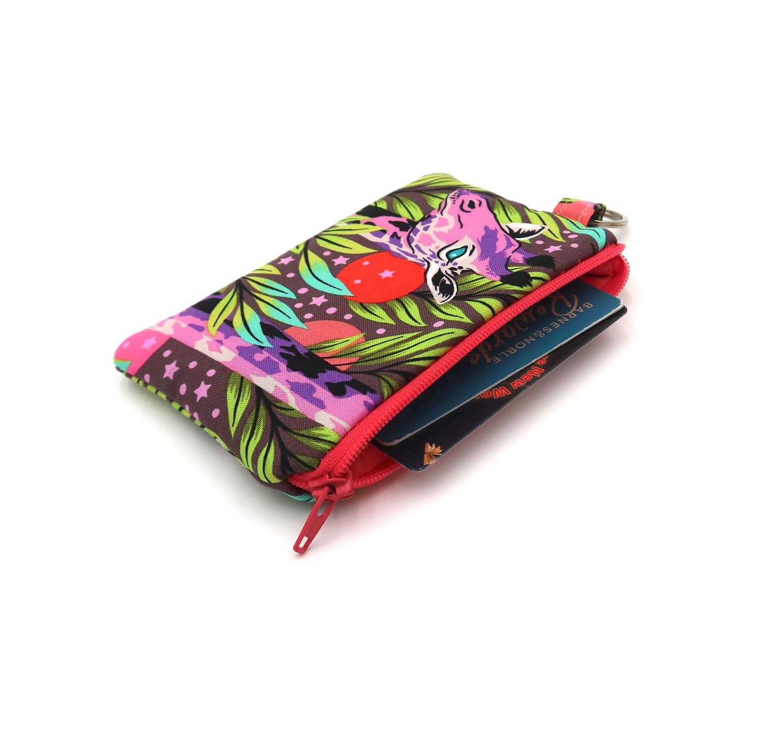 Keychain Pouch – Tula Pink Lion or Giraffes, photo 7 of 10