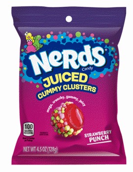 Nerds JUICED Gummy Clusters Strawberry Punch 4.5 oz 12ct