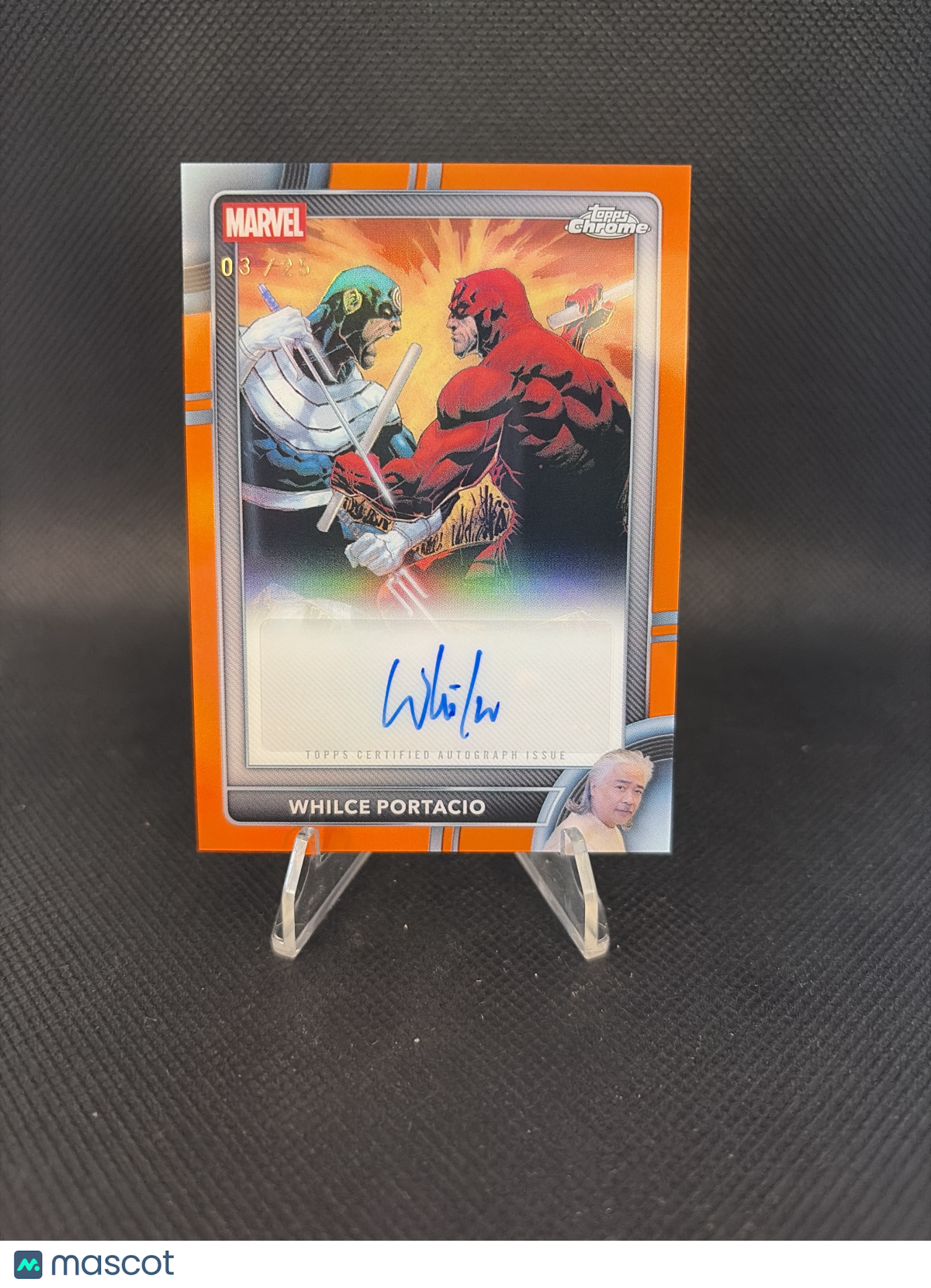 2026 Topps Chrome Marvel Comics Whilce Portacio Artist Auto Orange /25 #AA-WP