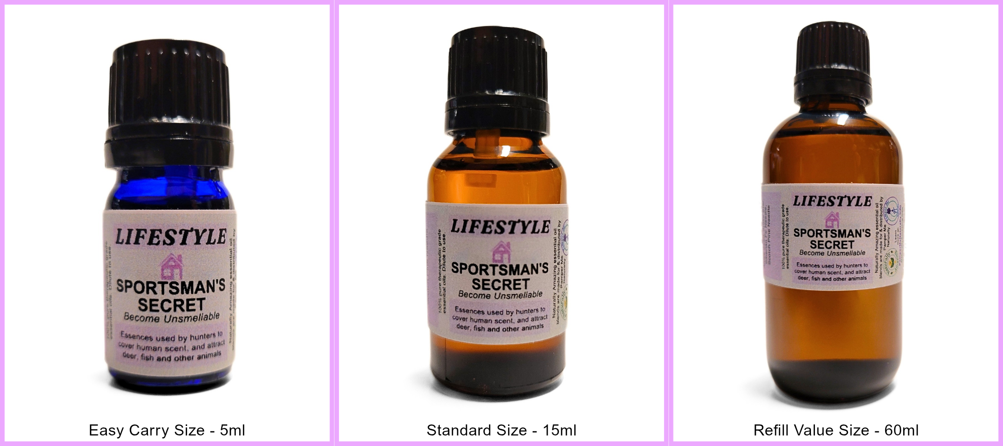 Lifestyle of Sportsman's Secret Essential Oil Blend