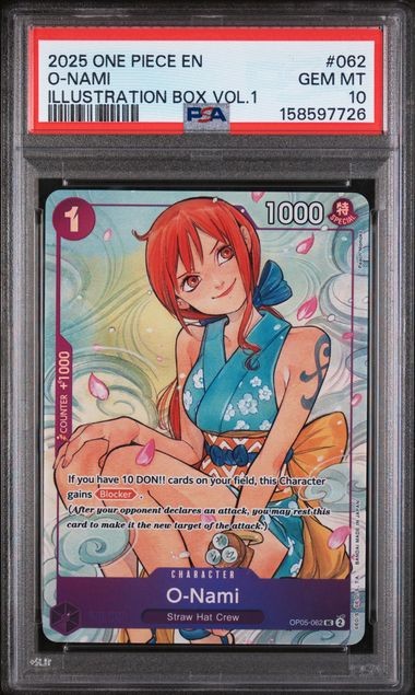 2025 ONE PIECE PROMOS #062 O-NAMI ILLUSTRATION BOX VOL.1