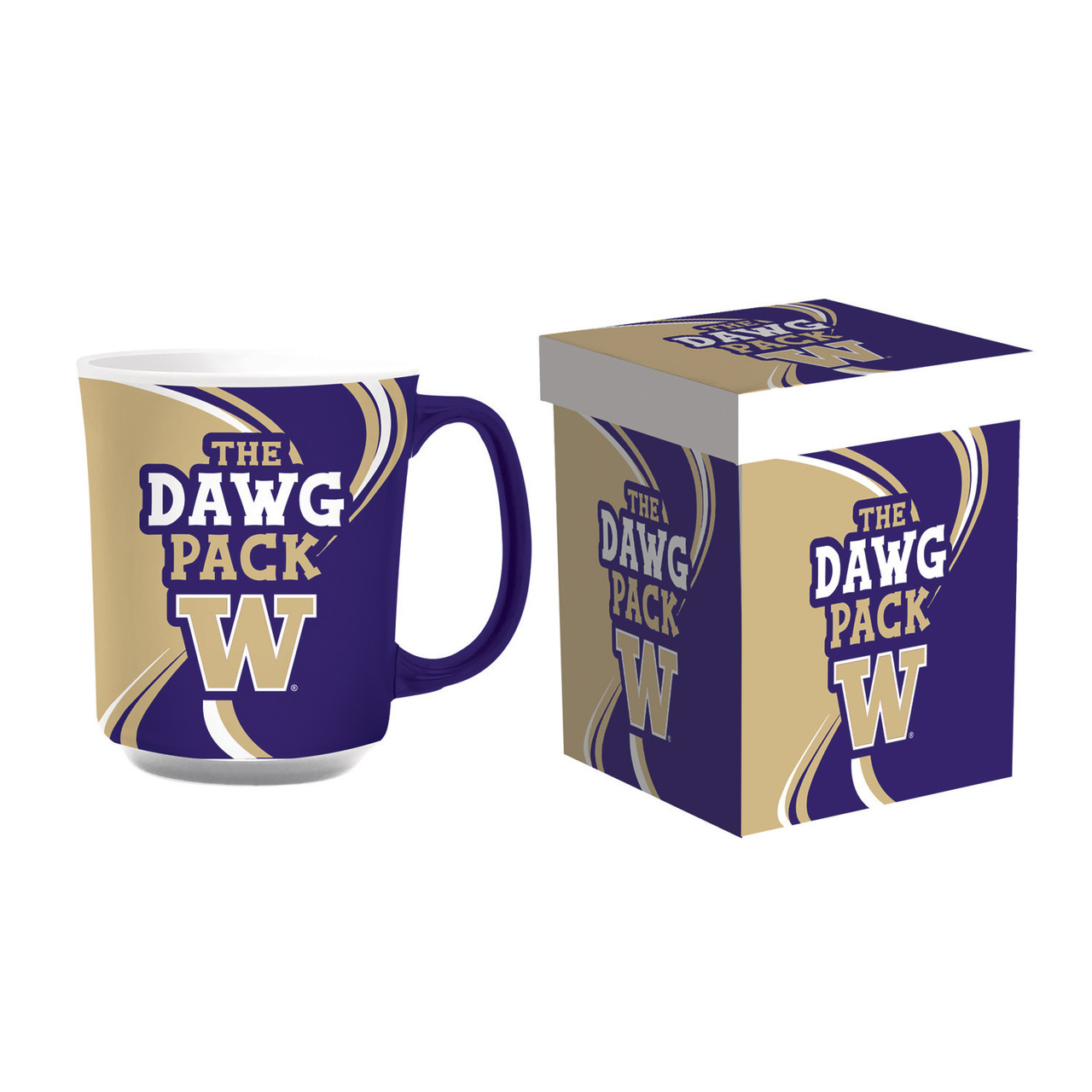 Washington Huskies Ceramic Coffee Mug with Matching Box 14oz