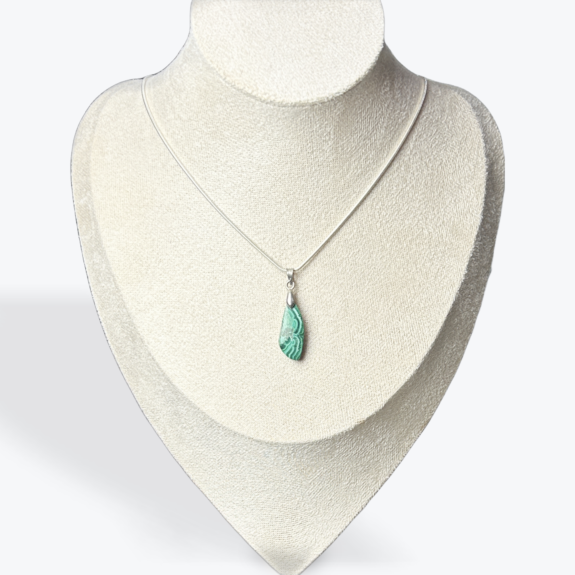 Pendentif Malachite Ovale — stock Valence