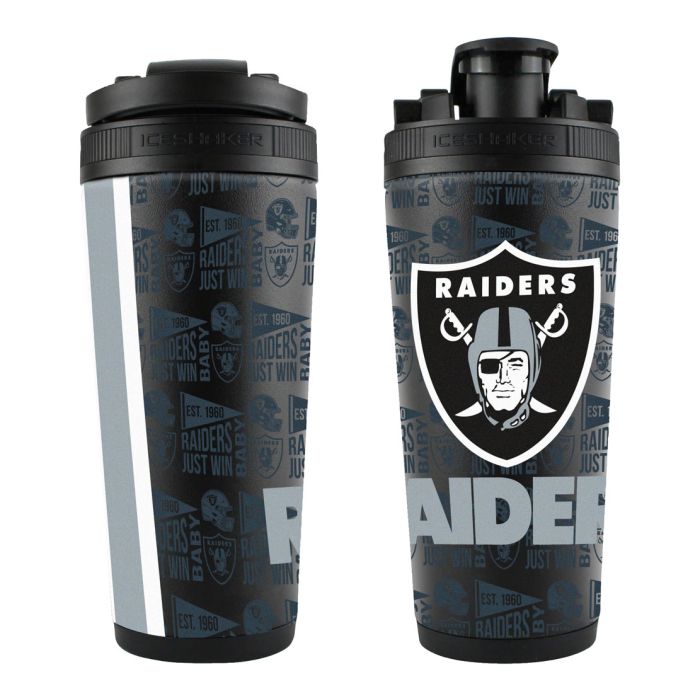 Las Vegas Raiders 4D Stainless Steel Ice Shaker 26oz