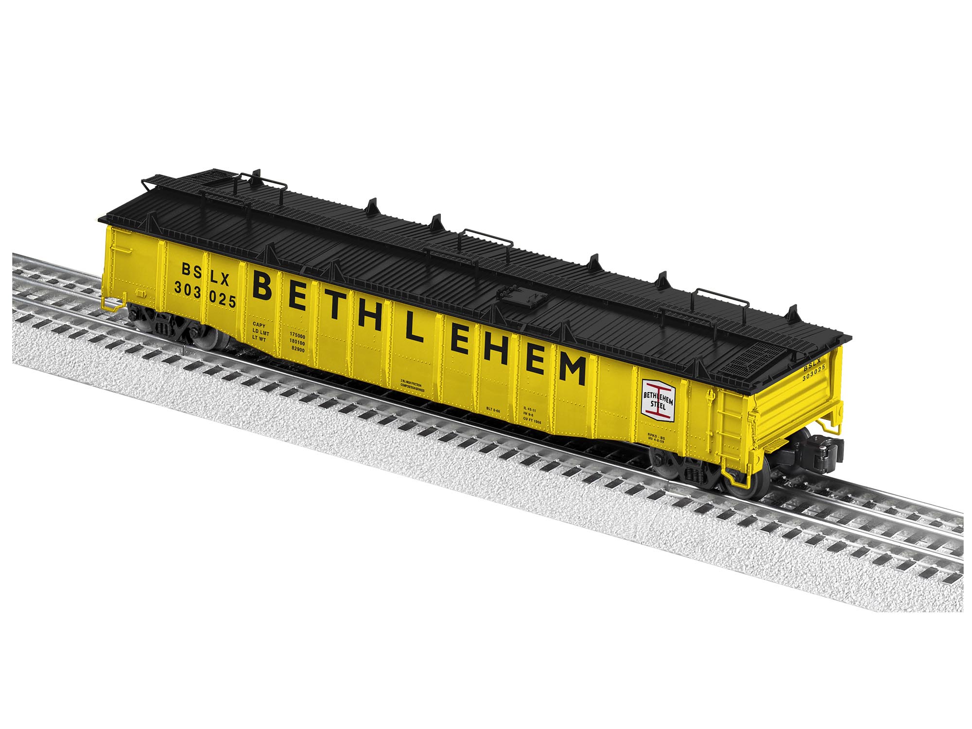 Lionel 2126021 Bethlehem Steel PS-5 Gondola W/ Covers #303025 O Scale