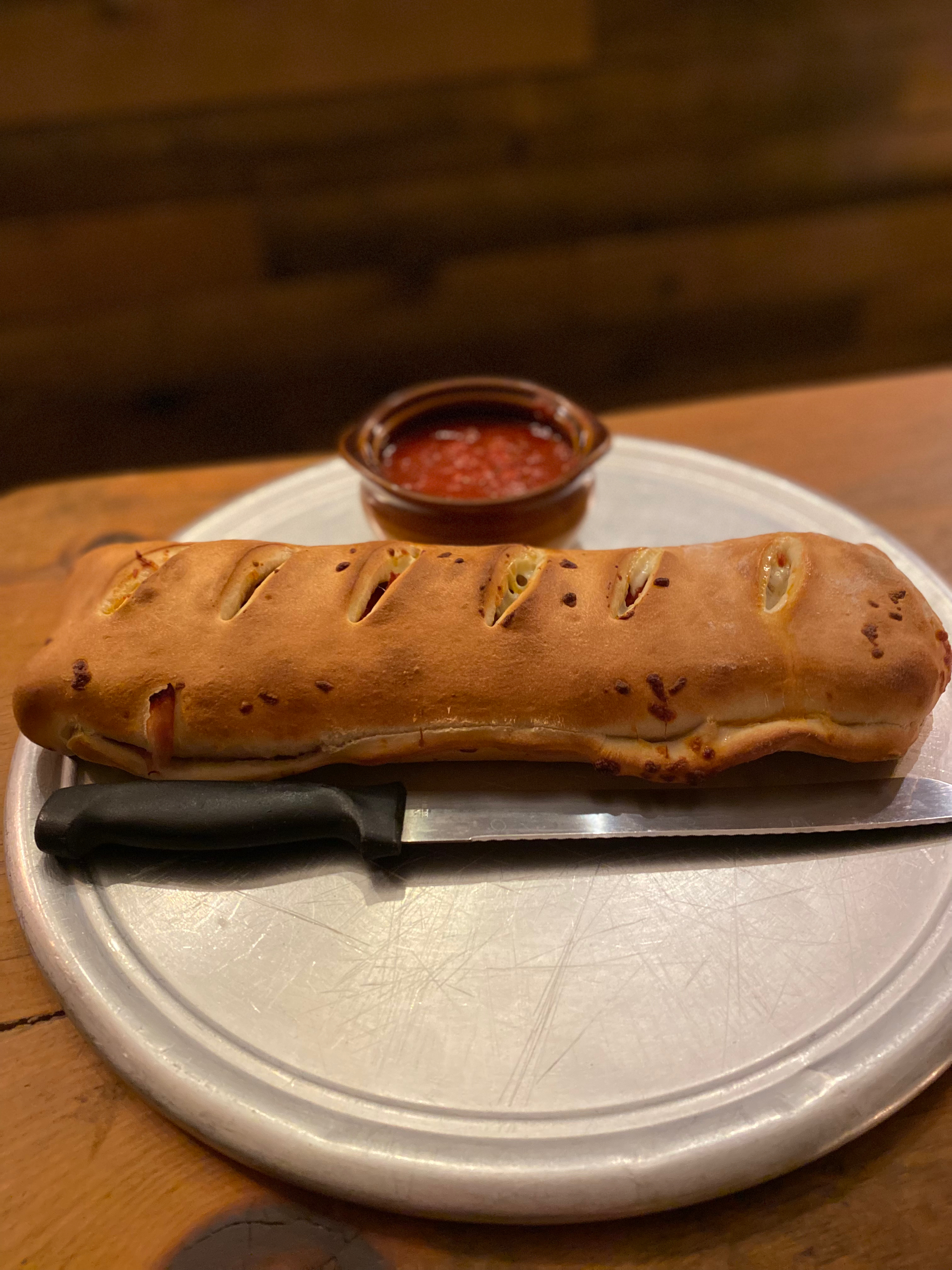 Garbage Bread with Ham and Pepperoni