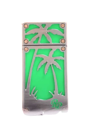 Rocky Patel Burn Lighter Light Green & Chrome