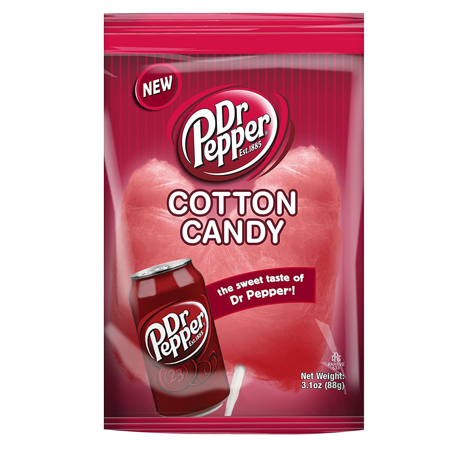 Dr Pepper 3.1 Oz Cotton Candy Bag