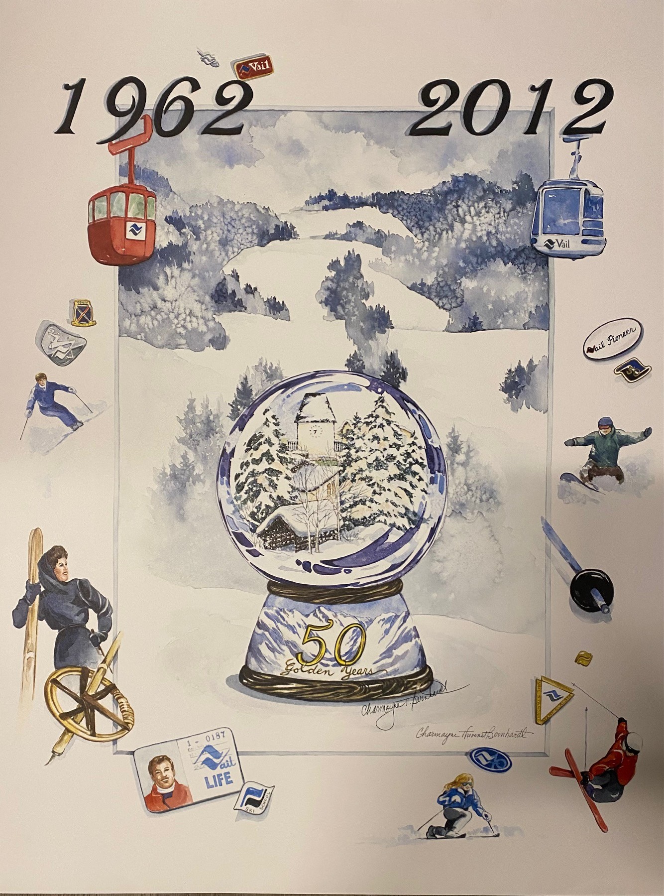 Vail 50th Anniversary 18x24