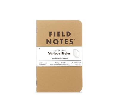 Field Notes - Original Kraft 3-Packs: Ruled
