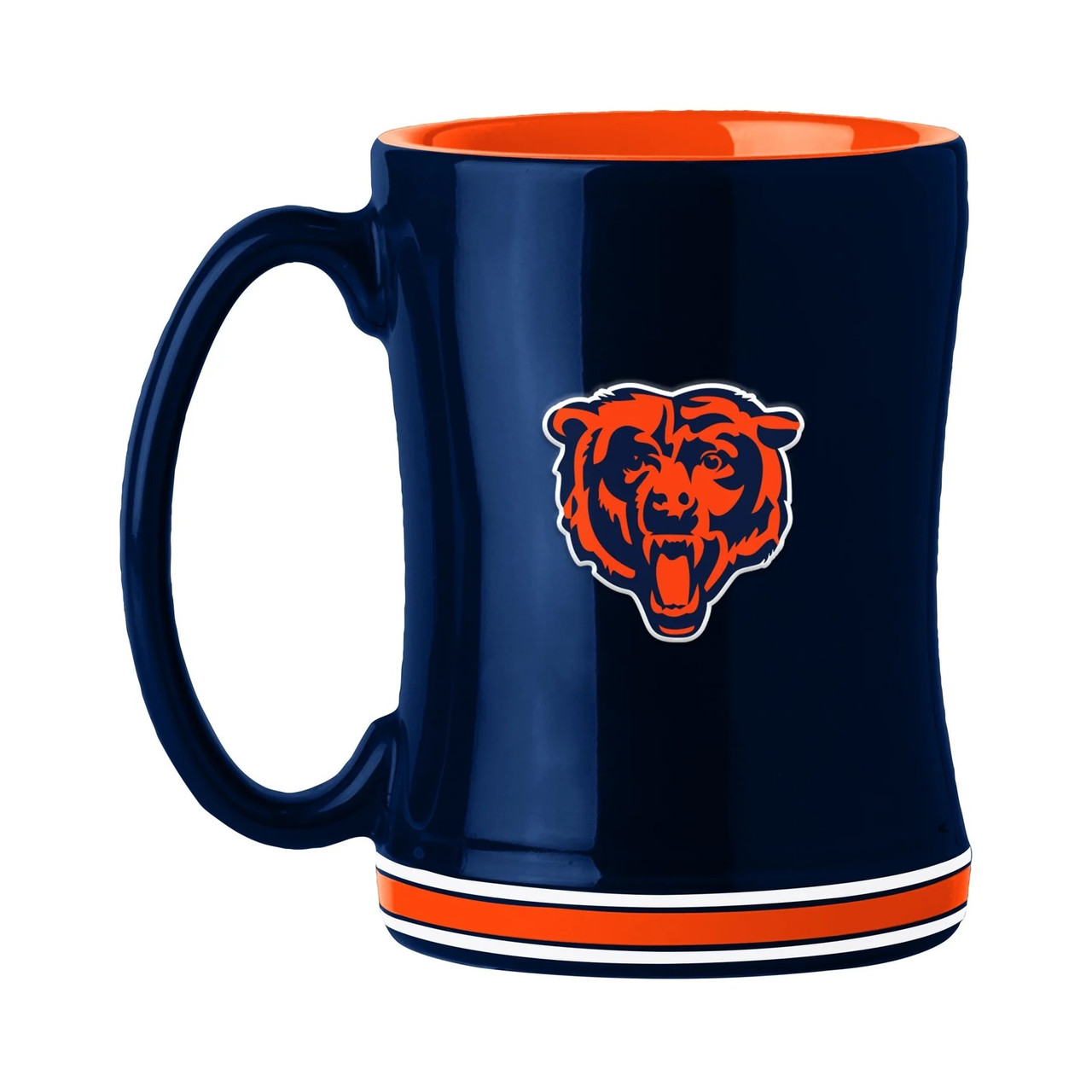 Chicago Bears Blue Sculpted Coffee Mug 14oz