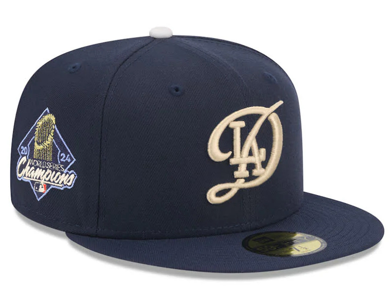 Los Angeles Dodgers 2024 World Series Champions New Era City Connect 59FIFTY Fitted Hat