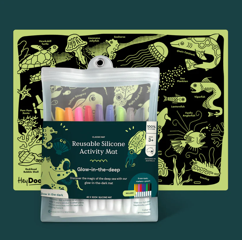 Glow in the deep Classic Coloring & Doodle Mat