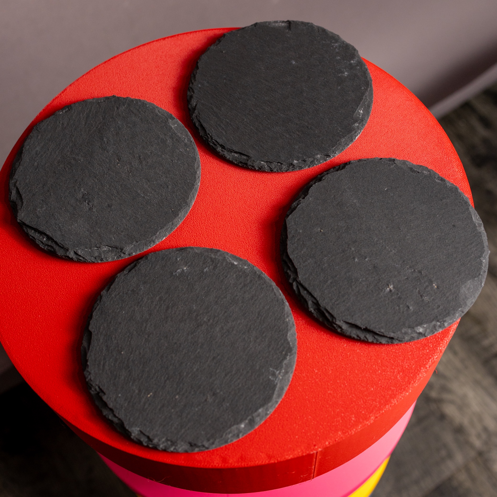 Stone round custom coaster
