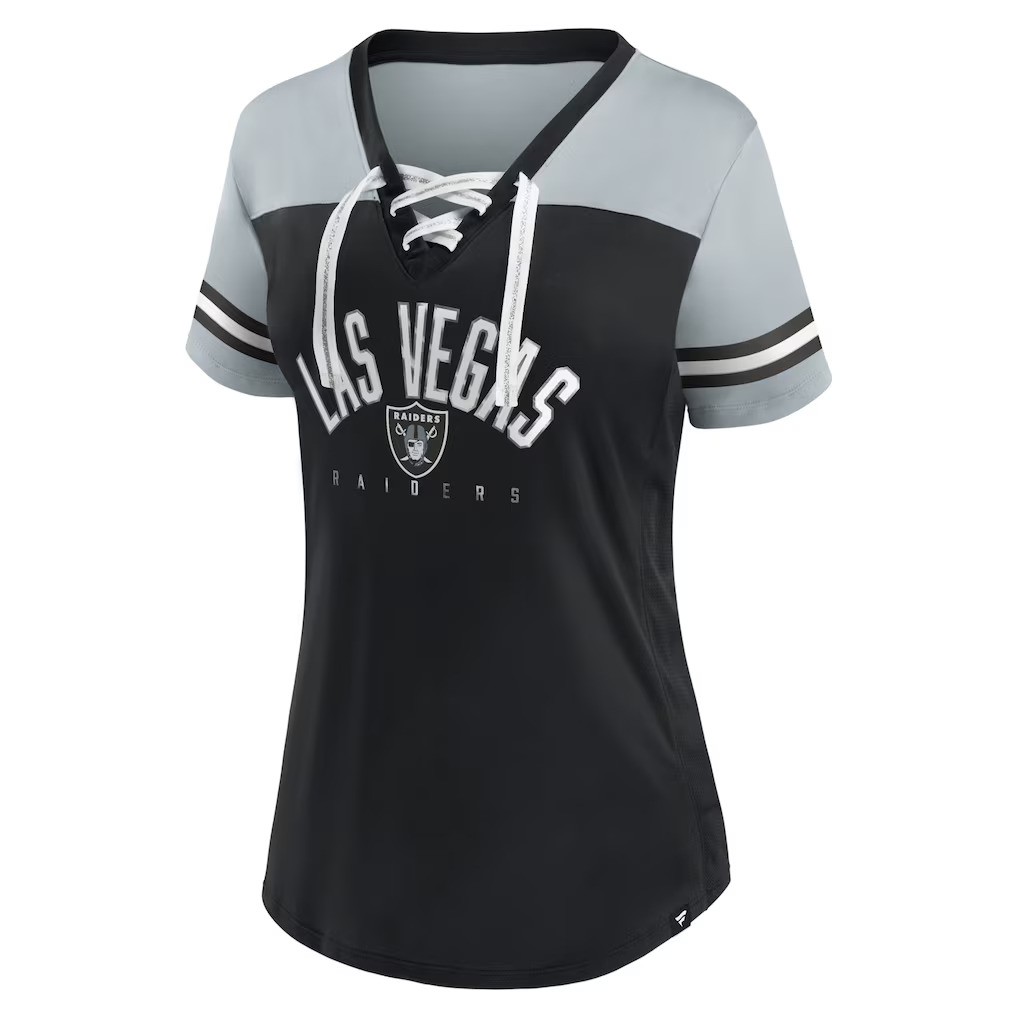 Las Vegas Raiders Ladies Blitz Lace-Up Jersey